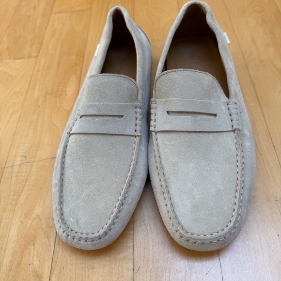 NWOT Oliver Cabell Tan Suede 'Drivers' Slip On Shoes Size 12 US/45 EU - Picture 1 of 9